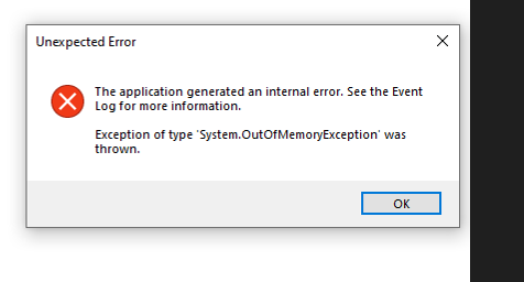 Solved: Out of Memory exception - Microsoft Fabric Community